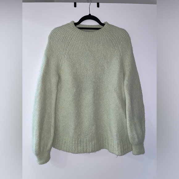 Everlane The Alpaca Crew Lime Green Sweater Size M - Picture 1 of 4